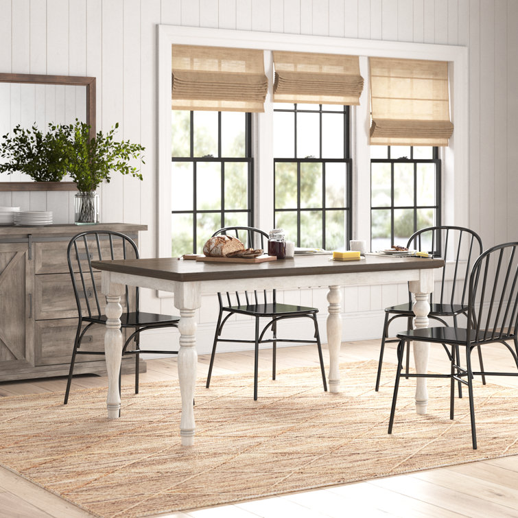 Laurel Foundry Modern Farmhouse Marcelle Solid Wood Base Dining Table Reviews Wayfair